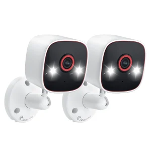 Jennov 2PCS Indoor/Outdoor Cameras