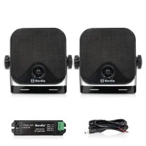 Herdio 4'' 100W Heavy Duty Waterproof Boat Speakers